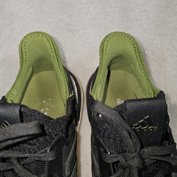 Adidas Ultraboost 19 Tech Green/Black Running Shoes G27511 Men's Size 7.5 - Picture 7 of 12